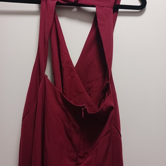 Ashley Stewart  size 30/32 color block jumpsuit red orange and white - Picture 9 of 11